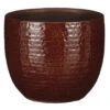 Mica Decorations Plantenpot - Terracotta - Kastanje Bruin - D14/H12cm