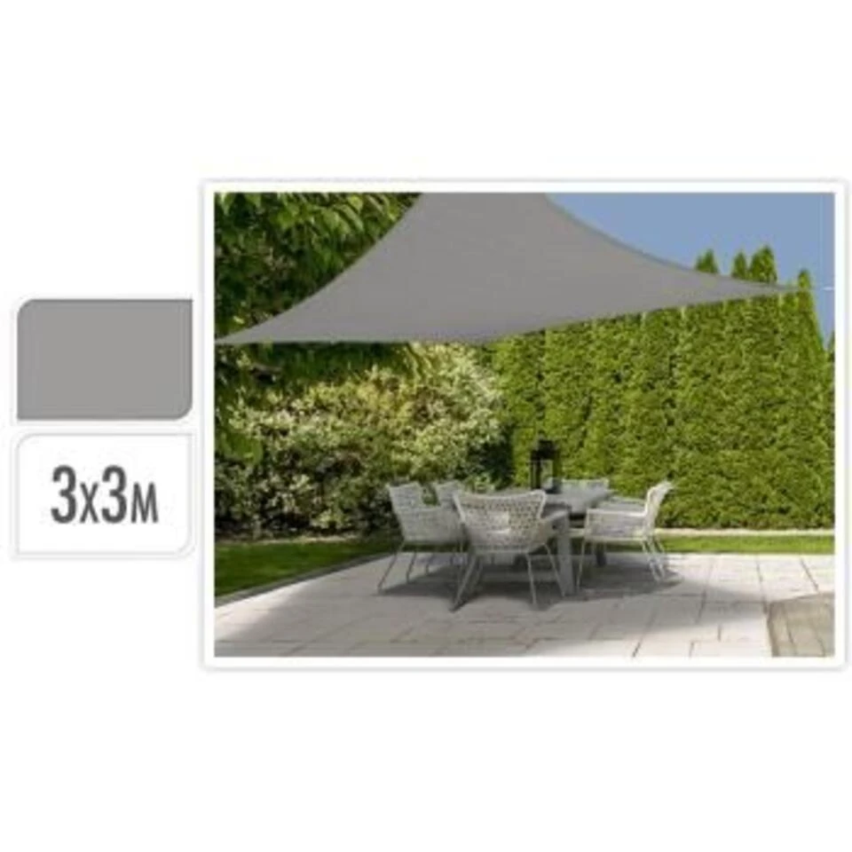 KOOPMAN Schaduwdoek Vierkant 300X300CM 5 KOOPMAN Schaduwdoek Vierkant 300X300CM - Afbeelding 3