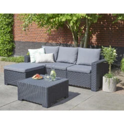 Allibert California ChaiseLongue Loungeset - 3-4 Personen - Grijs 8 Allibert California ChaiseLongue Loungeset - 3-4 Personen - Grijs -Tuinmeubel Winkel 1000087073 0102