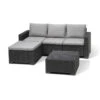 Allibert California ChaiseLongue Loungeset - 3-4 Personen - Grijs -Tuinmeubel Winkel 1000087073