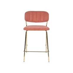 Rein Living Jolien Barkruk - Goud/Roze - Set Van 2 -Tuinmeubel Winkel 1000087430 0103