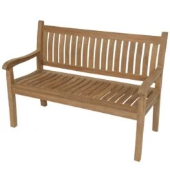 Teak Tuinbank Gebogen - Hout - Bruin 7 Teak Tuinbank Gebogen - Hout - Bruin -Tuinmeubel Winkel 1000088181 0102