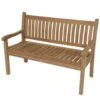 Teak Tuinbank Gebogen - Hout - Bruin -Tuinmeubel Winkel 1000088181