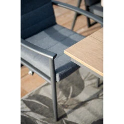 Garden Impressions Jerone Tuinstoel Verstelbaar - Donker Grijs -Tuinmeubel Winkel 1000088270 0103