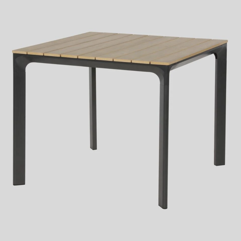 Arezzo Tuintafel Vierkant - Hout - Bruin 4 Arezzo Tuintafel Vierkant - Hout - Bruin - Afbeelding 2