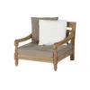 Exotan Loungestoel Tuin Kawang - Teak - Taupe - 98x103x80 -Tuinmeubel Winkel 1000089020