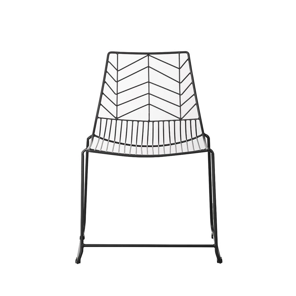 Dining Tuinstoel Millie Bewerkt Metaal Zwart - 56x59x81 Cm - Metaal - Zwart 4 Dining Tuinstoel Millie Bewerkt Metaal Zwart - 56x59x81 Cm - Metaal - Zwart - Afbeelding 2