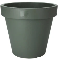 Pro Garden Plantenpot/bloempot - Tuin - Kunststof - Donkergroen - 35cm