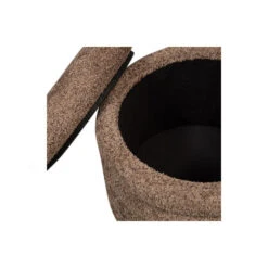 WOOOD Poef Kimi - Teddy - Bruin - 32x40x40 -Tuinmeubel Winkel 1000093875 0103