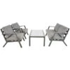 Loungeset Marah - Stof - Grijs -Tuinmeubel Winkel 1000094352