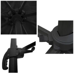 Happy Garden Schaduwzeilen MOLOKAI - Zwart - Aluminium -Tuinmeubel Winkel 1000094909 0103