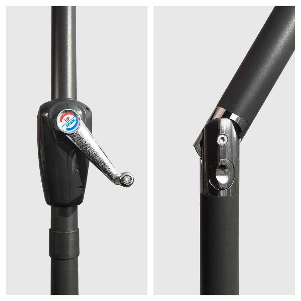 Happy Garden Schaduwzeilen HAPUNA - Zwart - Aluminium 5 Happy Garden Schaduwzeilen HAPUNA - Zwart - Aluminium - Afbeelding 3