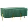 Beliani Hocker DAYTON - Groen Fluweel -Tuinmeubel Winkel 1000095652