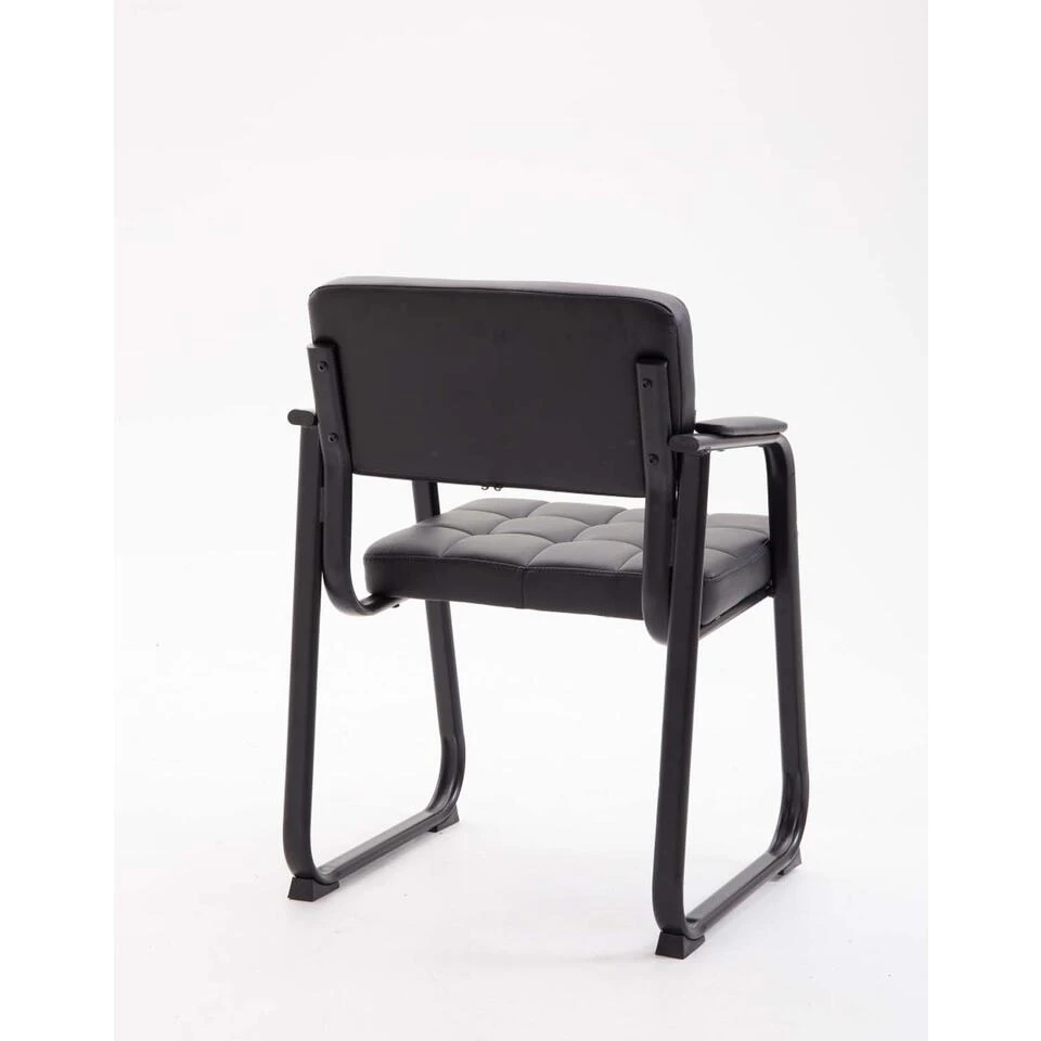 CLP Eetkamersstoel Canada B Kunstleder Zwart 6 CLP Eetkamersstoel Canada B Kunstleder Zwart - Afbeelding 4