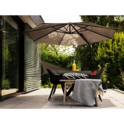 Nesling Coolfit Zweefparasol 3,0 X 3,0m, Antraciet -Tuinmeubel Winkel 1000096443 0103
