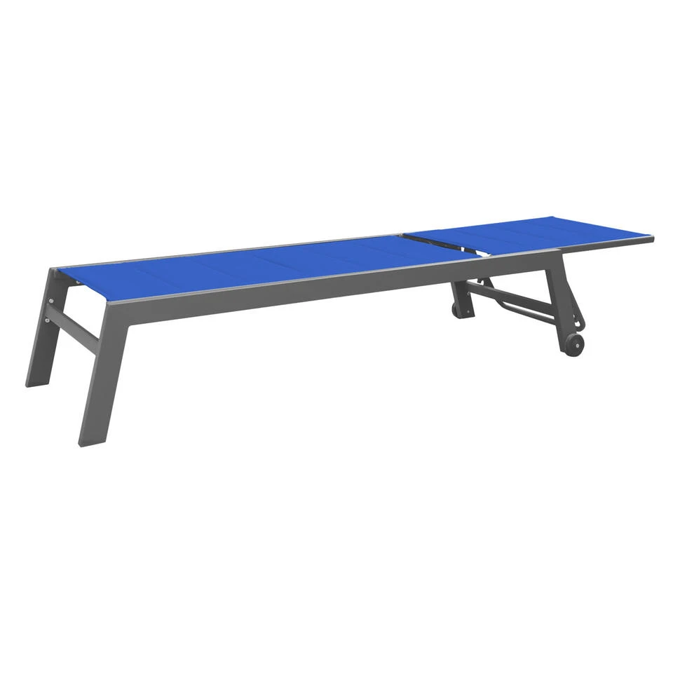 Happy Garden Zonnebedden BARBADOS - Blauw - Aluminium 5 Happy Garden Zonnebedden BARBADOS - Blauw - Aluminium - Afbeelding 3