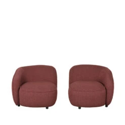 LABEL51 Fauteuil Livo Rechts - Winered - Boucle 9 LABEL51 Fauteuil Livo Rechts - Winered - Boucle -Tuinmeubel Winkel 1000097887 0103