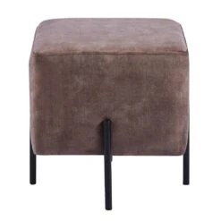 DS4U® Jorg Hocker 36x36x38cm - Stof - Bruin