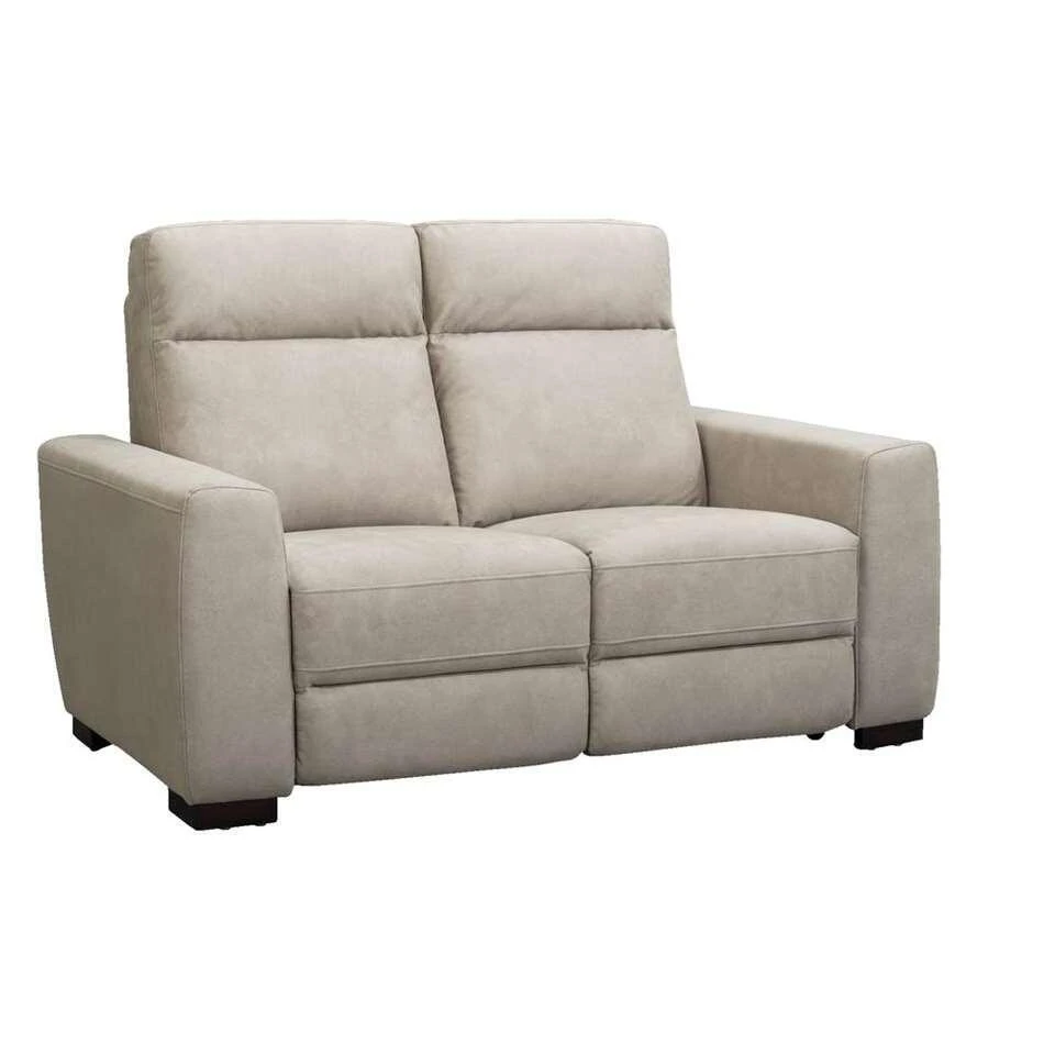 Bank James 2-zits - Lederlook - Zilvergrijs 4 Bank James 2-zits - Lederlook - Zilvergrijs - Afbeelding 2