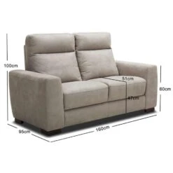 Bank James 2-zits - Lederlook - Zilvergrijs 8 Bank James 2-zits - Lederlook - Zilvergrijs -Tuinmeubel Winkel 10100936 9600