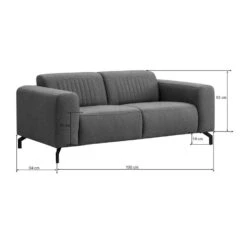 Bank Otis 2-zits - Donkergrijs -Tuinmeubel Winkel 10112079 9600