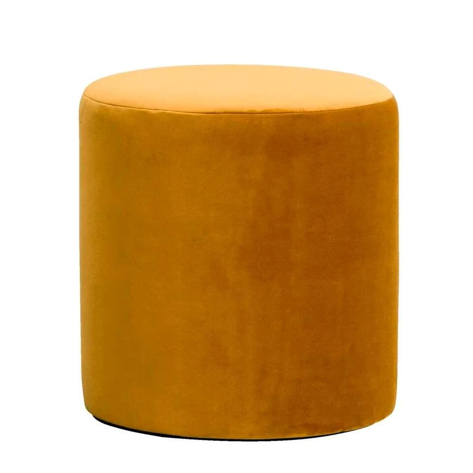 Hocker Wenen - Geel - 40xØ37 Cm 4 Hocker Wenen - Geel - 40xØ37 Cm - Afbeelding 2