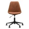 Bureaustoel Senja - Stof - Cognac - Zwart Metaal 2 Bureaustoel Senja - Stof - Cognac - Zwart Metaal -Tuinmeubel Winkel 11201211