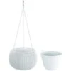 Prosperplast Prosperplats Bloempot Splofy Hangend - Wit - Kunststof - 24 Cm -Tuinmeubel Winkel 1151972090