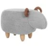 Beliani Hocker LAMB - Grijs Polyester 2 Beliani Hocker LAMB - Grijs Polyester -Tuinmeubel Winkel 1217761506
