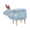 Beliani Hocker REINDEER - Blauw Polyester 1 Beliani Hocker REINDEER - Blauw Polyester -Tuinmeubel Winkel 1231194585