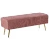 Beliani Hocker PATERSON - Roze Fluweel -Tuinmeubel Winkel 1264912934