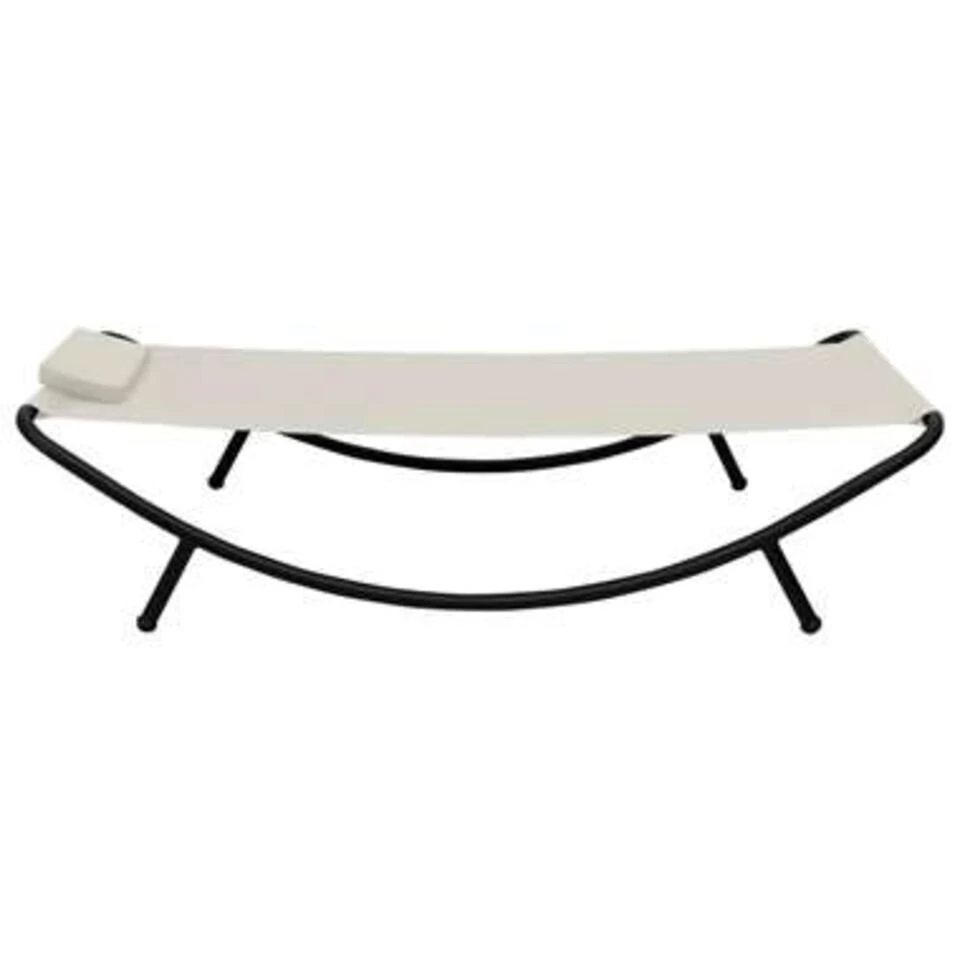 VidaXL Tuinbed 200x90 Cm Staal Crème 5 VidaXL Tuinbed 200x90 Cm Staal Crème - Afbeelding 3