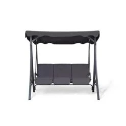 Beliani Schommelbank GARBO - Grijs Polyester -Tuinmeubel Winkel 130aa4a9c1ff4b708ba36dcee014d182