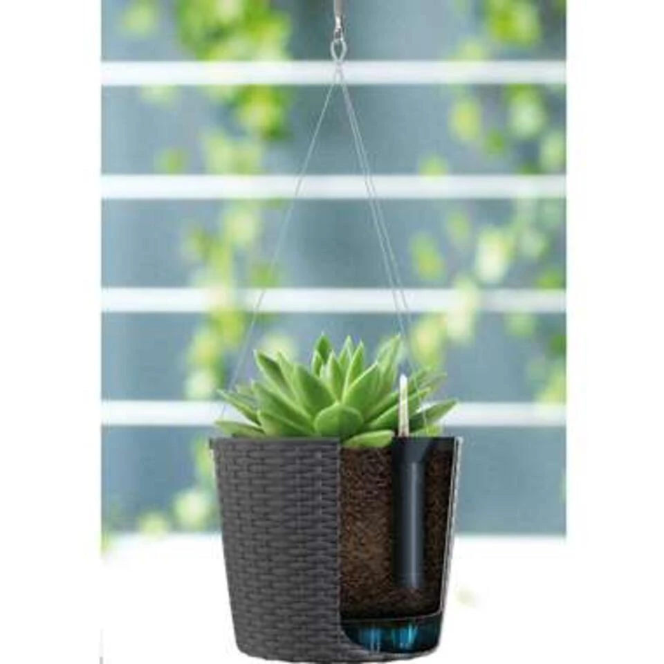 Prosperplast Prosperplats Bloempot Rato Hangend - Antraciet - Kunststof - 25 Cm 4 Prosperplast Prosperplats Bloempot Rato Hangend - Antraciet - Kunststof - 25 Cm - Afbeelding 2