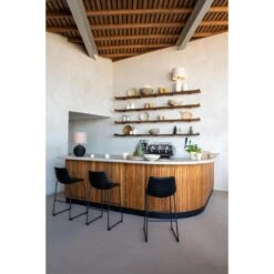 Barkruk JEDDO - Zwart -Tuinmeubel Winkel 1342980087 0111