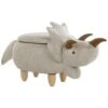 Beliani Hocker TRICERATOPS - Grijs Polyester 1 Beliani Hocker TRICERATOPS - Grijs Polyester -Tuinmeubel Winkel 1476873512