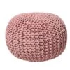 Beliani Poef CONRAD - Roze Katoen -Tuinmeubel Winkel 1570921521