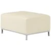 Beliani Ottomaan OSLO - Beige Leer -Tuinmeubel Winkel 1600260130