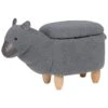 Beliani Dierenhocker ALPACA - Grijs Polyester, Katoen -Tuinmeubel Winkel 1616147720