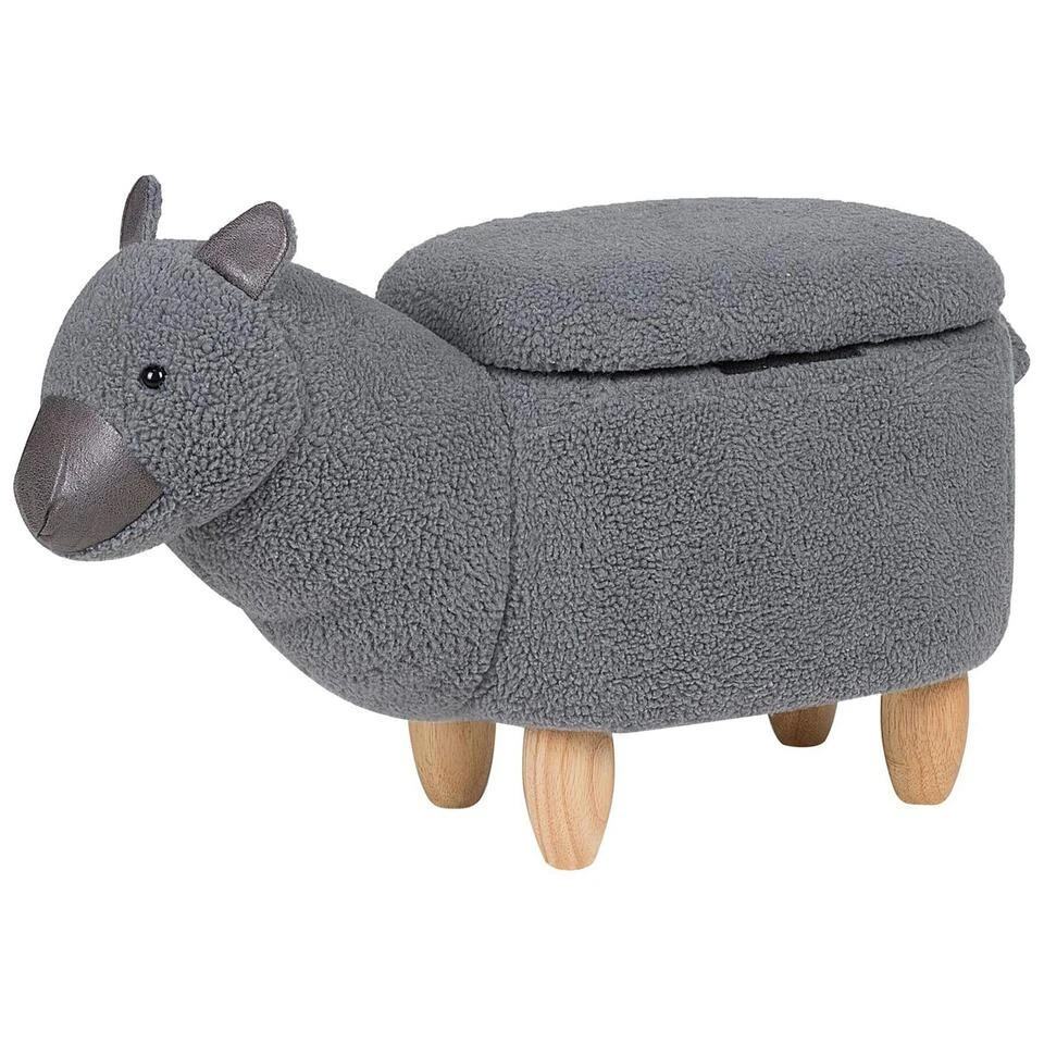 Beliani Dierenhocker ALPACA - Grijs Polyester, Katoen 3 Beliani Dierenhocker ALPACA - Grijs Polyester, Katoen