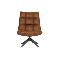 WOOOD Jouke Draaifauteuil - Kunstleer - Cognac - 97x70x85 -Tuinmeubel Winkel 1697548865 0103