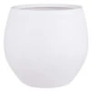 Mica Decorations Bloempot Boule - Mat Wit - Keramiek - 33 X 28 Cm -Tuinmeubel Winkel 1817097967