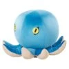 Beliani Dierenhocker OCTOPUS - Blauw Fluweel