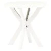 VidaXL Bistrotafel Ø70 Cm Kunststof Wit -Tuinmeubel Winkel 1856204831