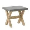 Beliani Hocker OLBIA - Grijs Vezelcement -Tuinmeubel Winkel 1937588279