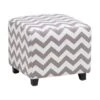 Beliani Poef KANSAS - Grijs Katoen -Tuinmeubel Winkel 1942482411