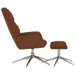 VidaXL Relaxstoel Met Voetenbank Kunstsuède Bruin 8 VidaXL Relaxstoel Met Voetenbank Kunstsuède Bruin -Tuinmeubel Winkel 19857bcab0b0441494a3e0aed428ec48