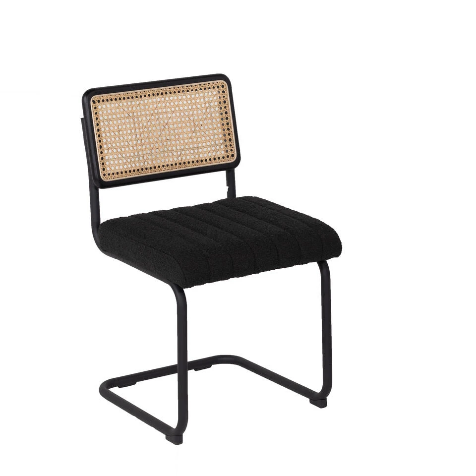 Giga Meubel Eetkamerstoel Boucle/Webbing - Groen - 47x46x58cm - Suus 4 Giga Meubel Eetkamerstoel Boucle/Webbing - Groen - 47x46x58cm - Suus - Afbeelding 2