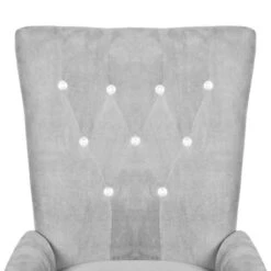 VidaXL Fauteuil Fluweel Zilverkleurig -Tuinmeubel Winkel 2a6fdf403eca4be68d1bdb0939a017fc