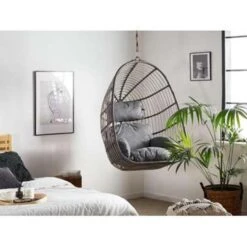 Beliani Hangstoel CASOLI - Grijs Pe Rotan 8 Beliani Hangstoel CASOLI - Grijs Pe Rotan -Tuinmeubel Winkel 2b41d677c0684a4988529f3efb0ba587